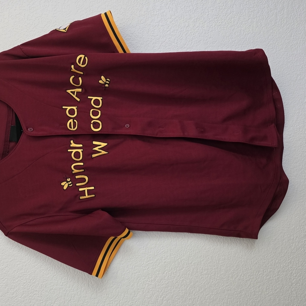 Disney X BoxLunch Exclusive Maroon Winnie The Pooh 26 Baseball Jersey Shirt - Picture 3 of 7